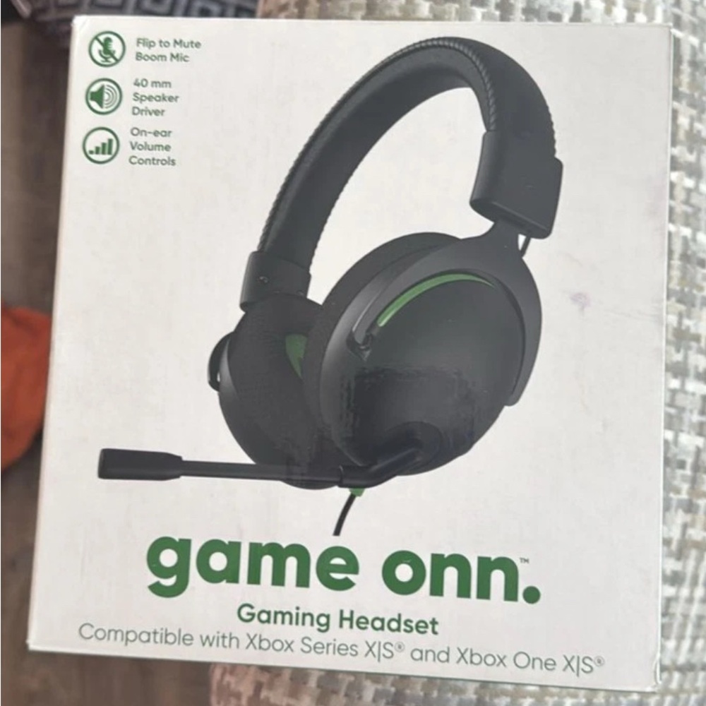 Game onn Gaming Headset - Black and Green